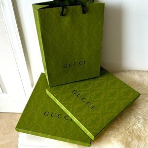 Gucci Boxes & Shopping Bag- Set of 2 Boxes & 1 Bag